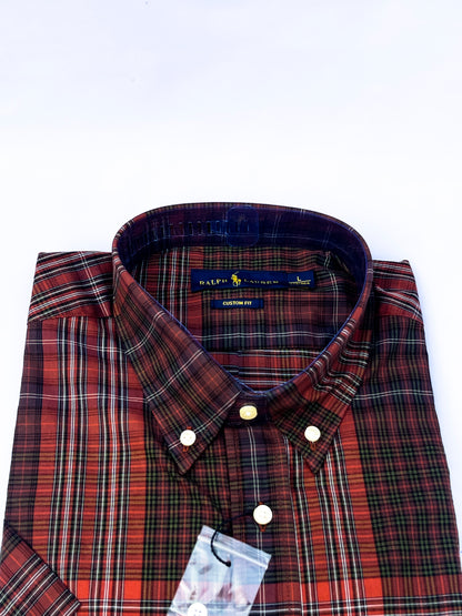 Men's Custom Fit Oxford Short Sleeve -PRL0012