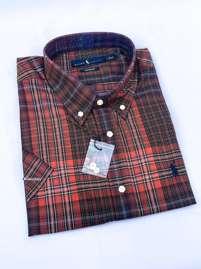 Men's Custom Fit Oxford Short Sleeve -PRL0012