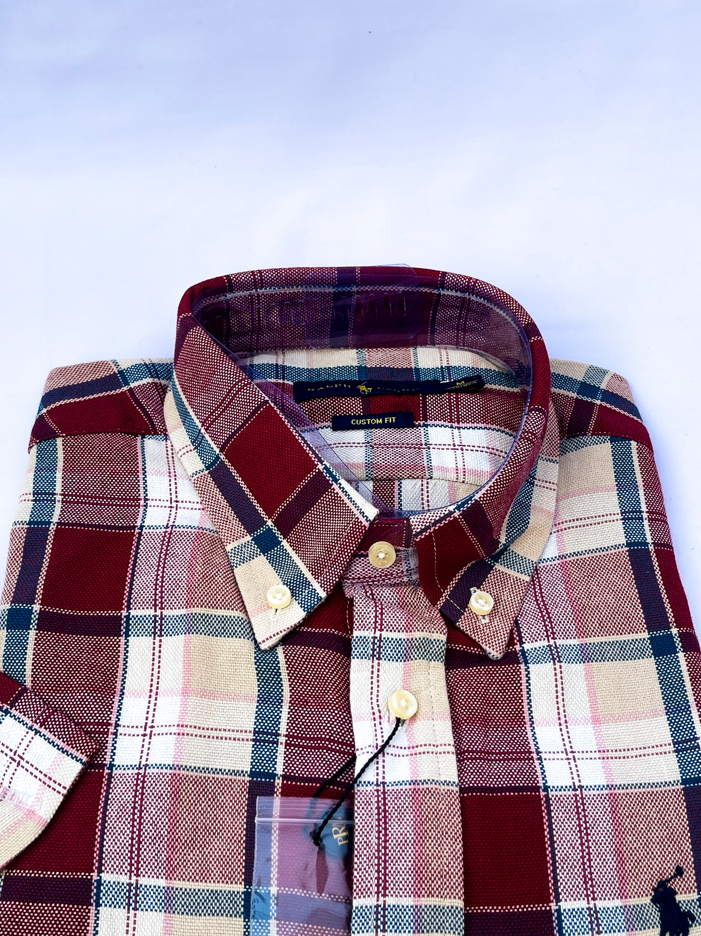 Men's Custom Fit Oxford Short Sleeve -PRL0015