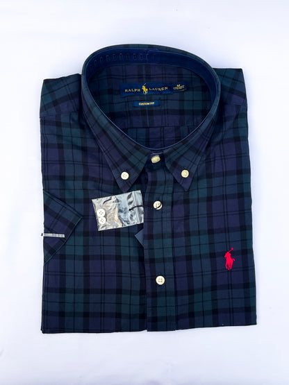 Men's Custom Fit Oxford Short Sleeve -PRL003