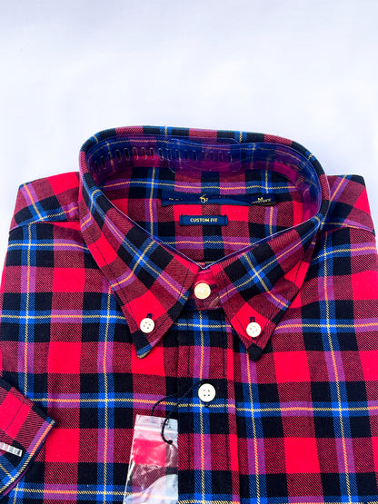 Men's Custom Fit Oxford Short Sleeve -PRL0019