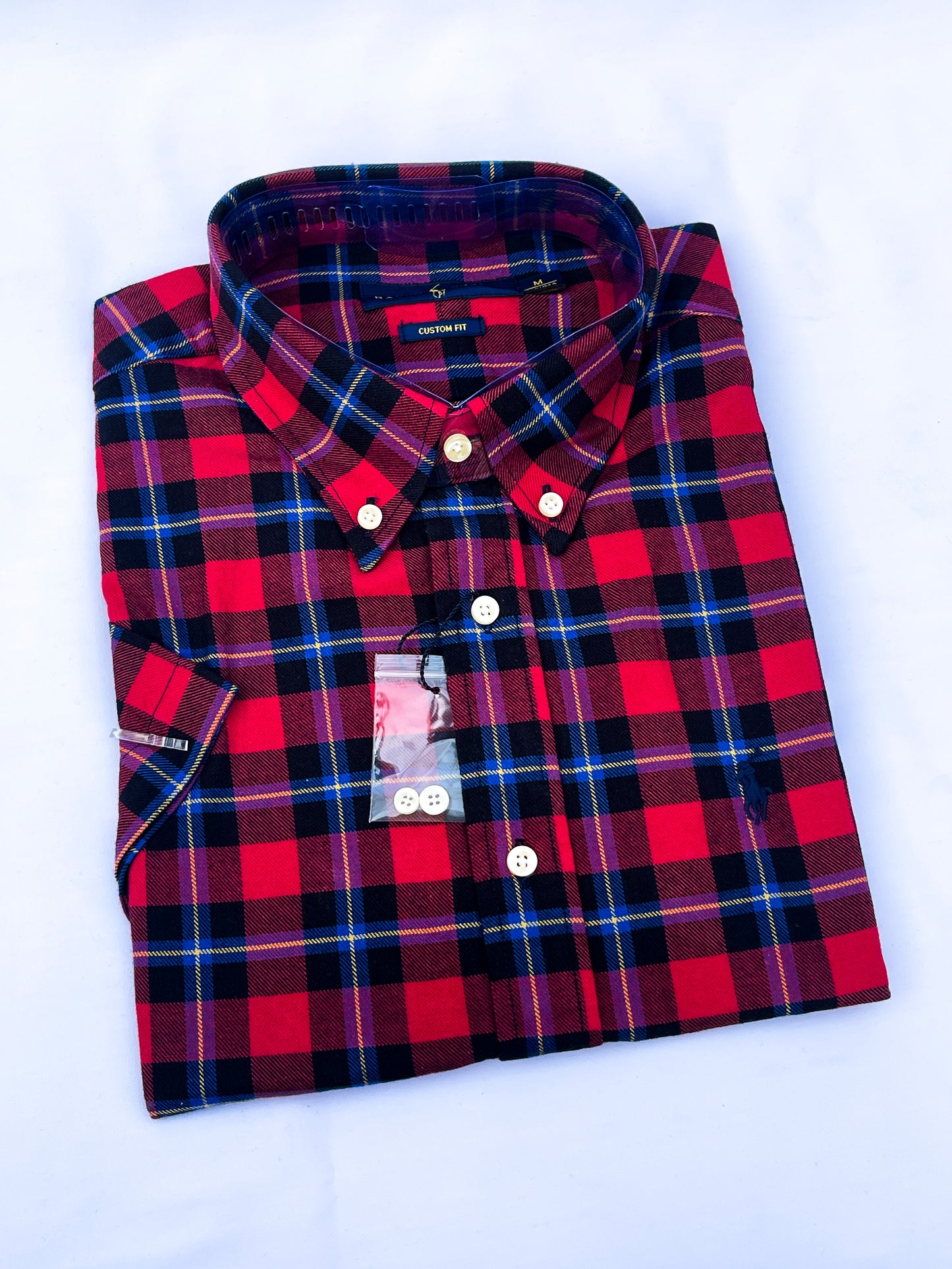 Men's Custom Fit Oxford Short Sleeve -PRL0019