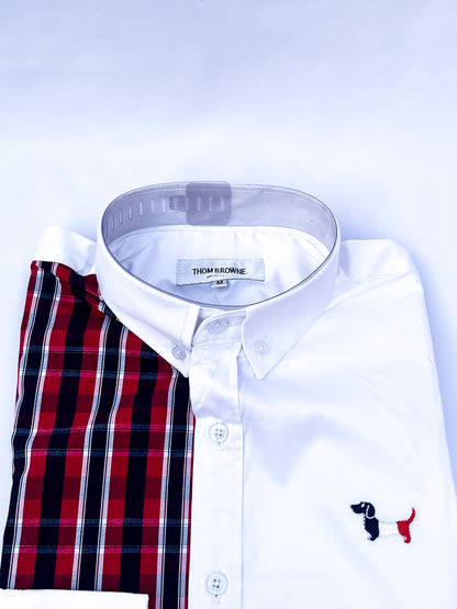 Men's Custom Fit Long Sleeve Oxford Shirt -TB008
