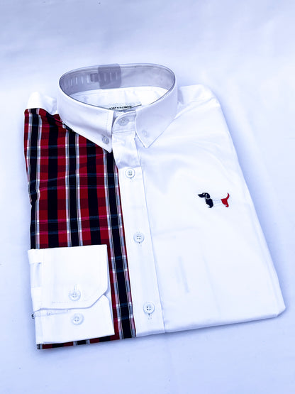 Men's Custom Fit Long Sleeve Oxford Shirt -TB008