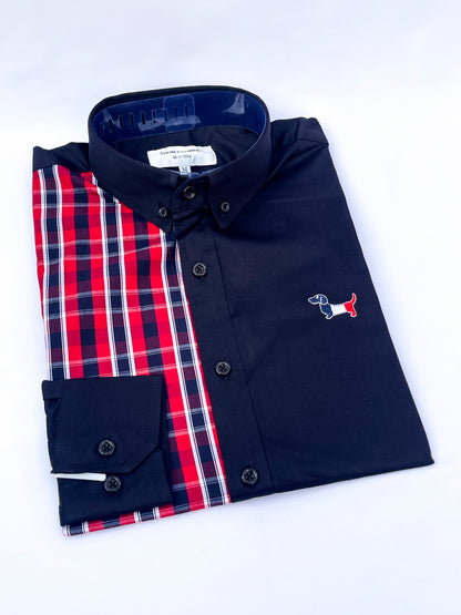 Men's Custom Fit Long Sleeve Oxford Shirt -TB0011