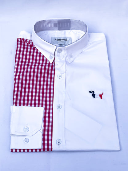 Men's Custom Fit Long Sleeve Oxford Shirt -TB005