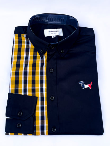 Men's Custom Fit Long Sleeve Oxford Shirt -TB002