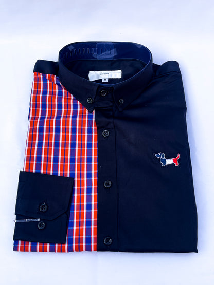 Men's Custom Fit Long Sleeve Oxford Shirt -TB017