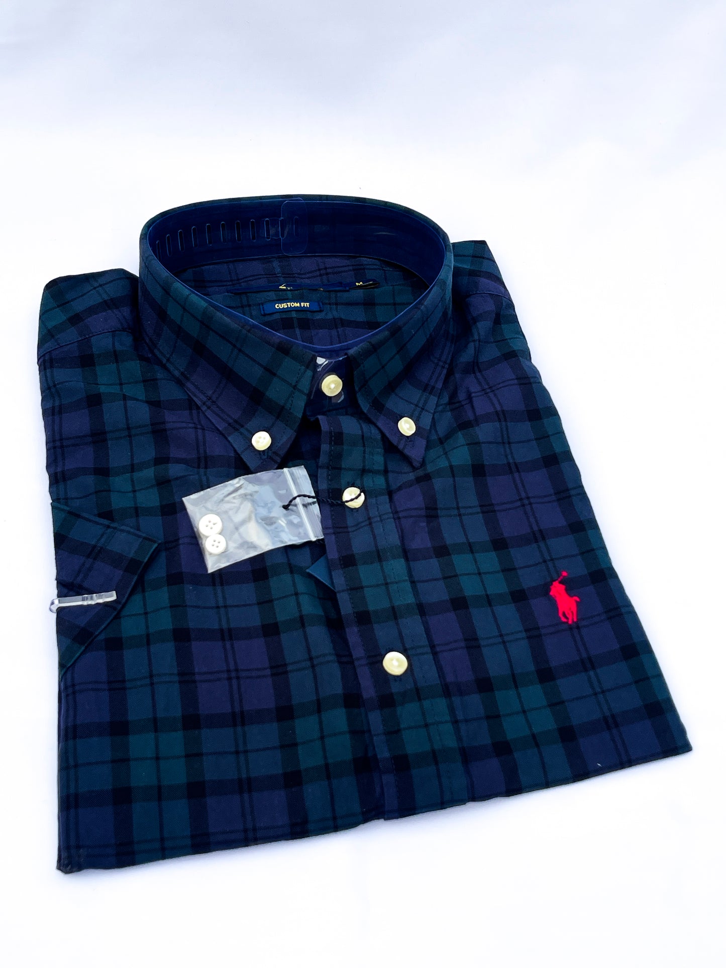 Men's Custom Fit Oxford Short Sleeve -PRL003