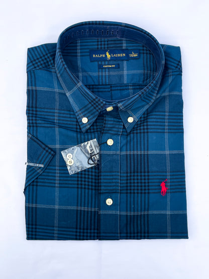 Men's Custom Fit Oxford Short Sleeve -PRL005