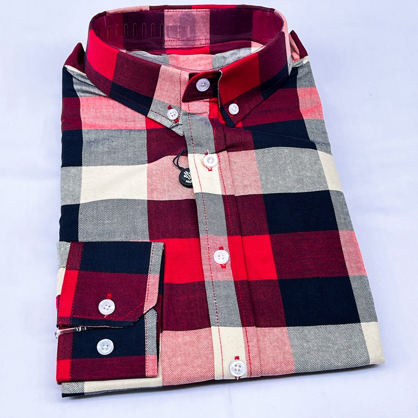 Men’s Custom Fit T06 Checked Shirt