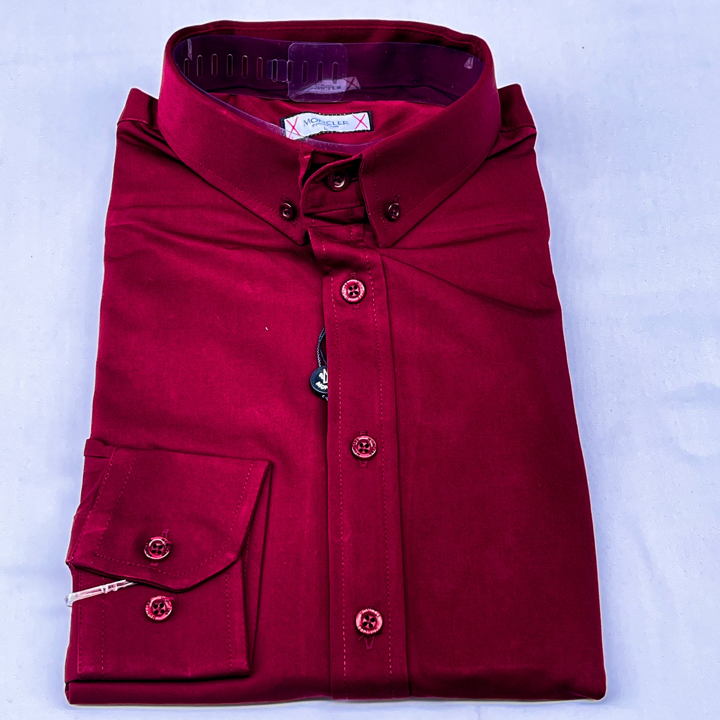 Men’s Custom Fit Burgundy Shirt