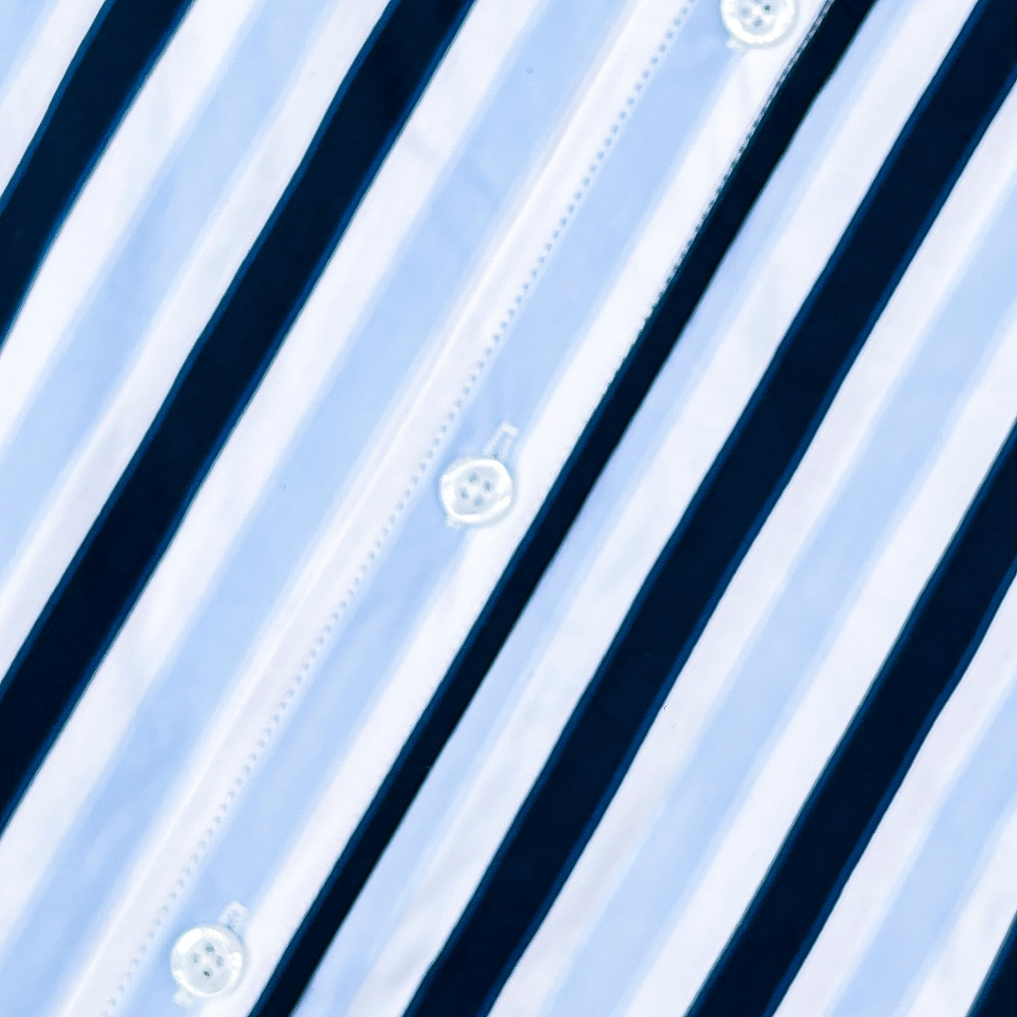 Men’s Custom Fit Sky Blue Striped Shirt W07