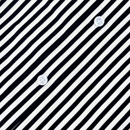 Men’s Custom Fit Black Striped Shirt W02
