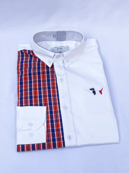 Men's Custom Fit Long Sleeve Oxford Shirt -TB013